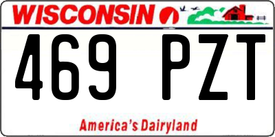 WI license plate 469PZT