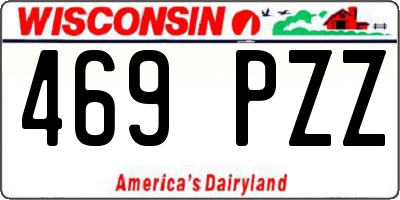 WI license plate 469PZZ