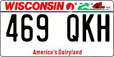 WI license plate 469QKH
