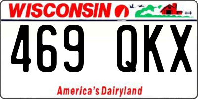 WI license plate 469QKX