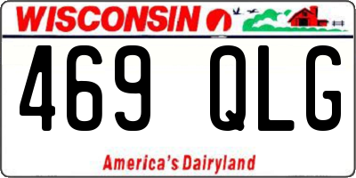 WI license plate 469QLG