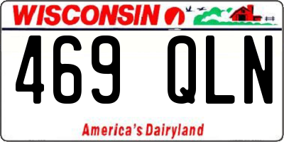WI license plate 469QLN