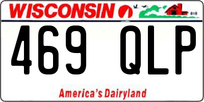 WI license plate 469QLP