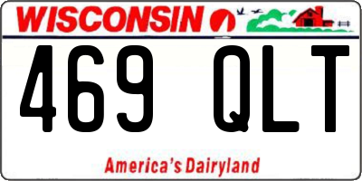 WI license plate 469QLT