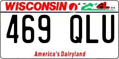 WI license plate 469QLU