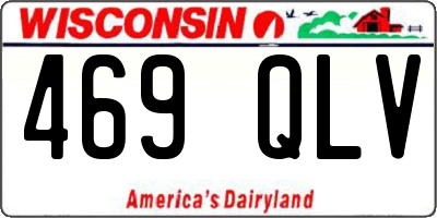 WI license plate 469QLV