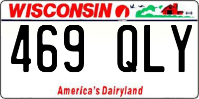 WI license plate 469QLY