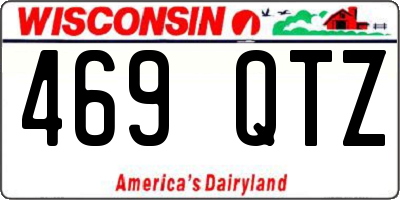 WI license plate 469QTZ
