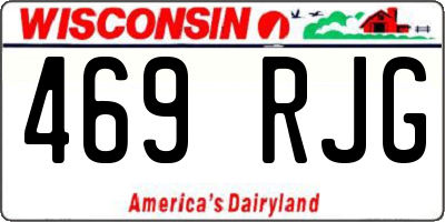 WI license plate 469RJG