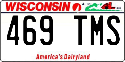 WI license plate 469TMS