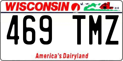 WI license plate 469TMZ