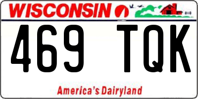 WI license plate 469TQK