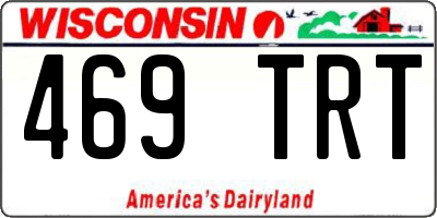 WI license plate 469TRT