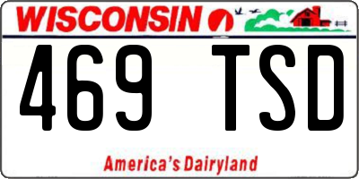 WI license plate 469TSD