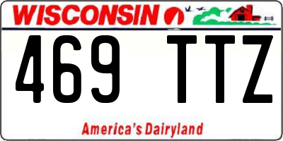 WI license plate 469TTZ