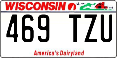 WI license plate 469TZU