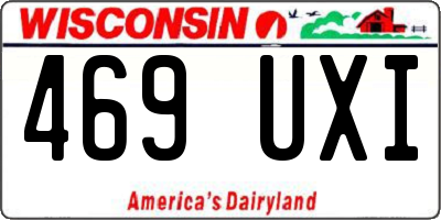 WI license plate 469UXI
