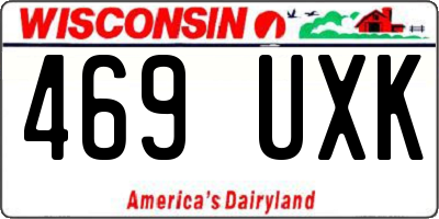 WI license plate 469UXK