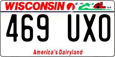 WI license plate 469UXO