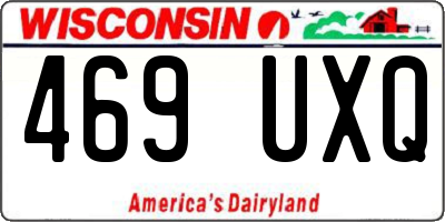 WI license plate 469UXQ
