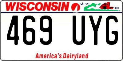 WI license plate 469UYG