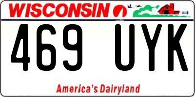 WI license plate 469UYK