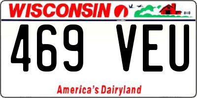 WI license plate 469VEU