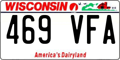 WI license plate 469VFA