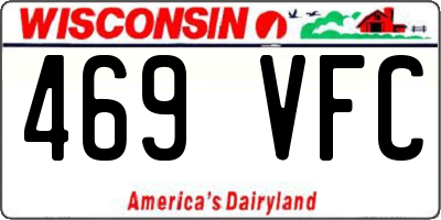 WI license plate 469VFC
