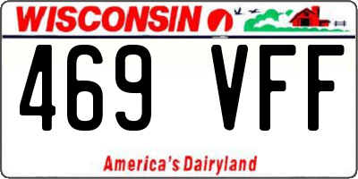WI license plate 469VFF
