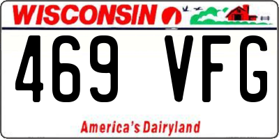 WI license plate 469VFG