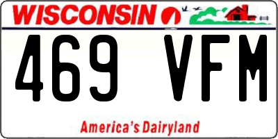 WI license plate 469VFM