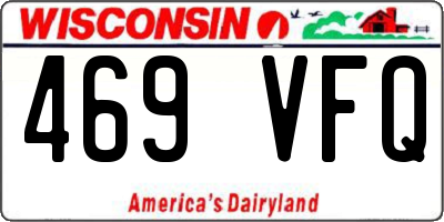 WI license plate 469VFQ