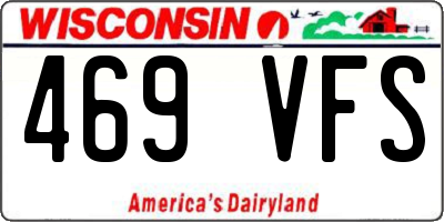 WI license plate 469VFS