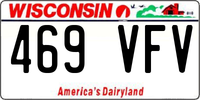 WI license plate 469VFV