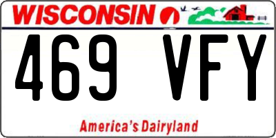 WI license plate 469VFY