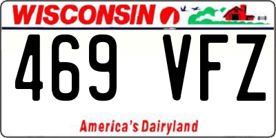 WI license plate 469VFZ