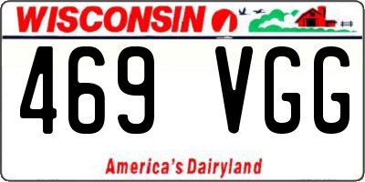 WI license plate 469VGG