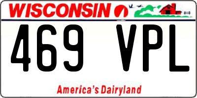 WI license plate 469VPL