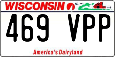 WI license plate 469VPP