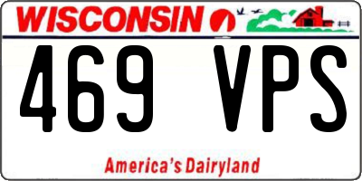 WI license plate 469VPS