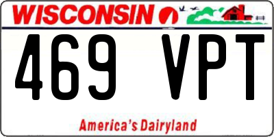 WI license plate 469VPT