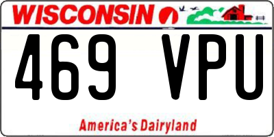 WI license plate 469VPU