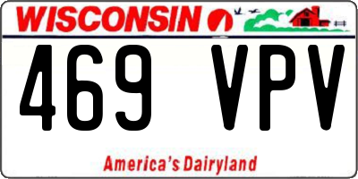 WI license plate 469VPV
