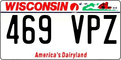 WI license plate 469VPZ