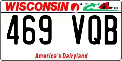 WI license plate 469VQB