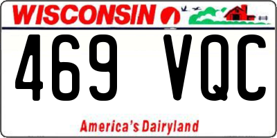 WI license plate 469VQC