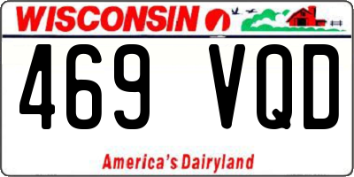 WI license plate 469VQD