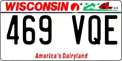 WI license plate 469VQE