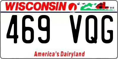 WI license plate 469VQG